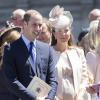 Le prince William et Kate Middleton, enceinte, à Westminster le 4 juin 2013 pour les 60 ans du couronnement d'Elizabeth II.