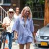 Naomi Watts métamorphosée en prostituée enceinte pour les besoins du film St Vincent de Van Nuys à New York le 10 juillet 2013