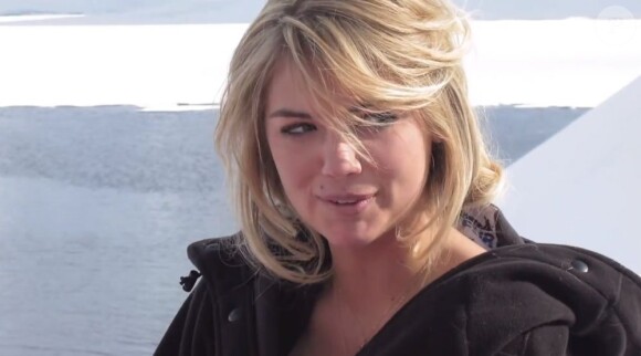 Photo extraite du making of du shooting de Kate Upton pour "Sports Illustrated", 2013.