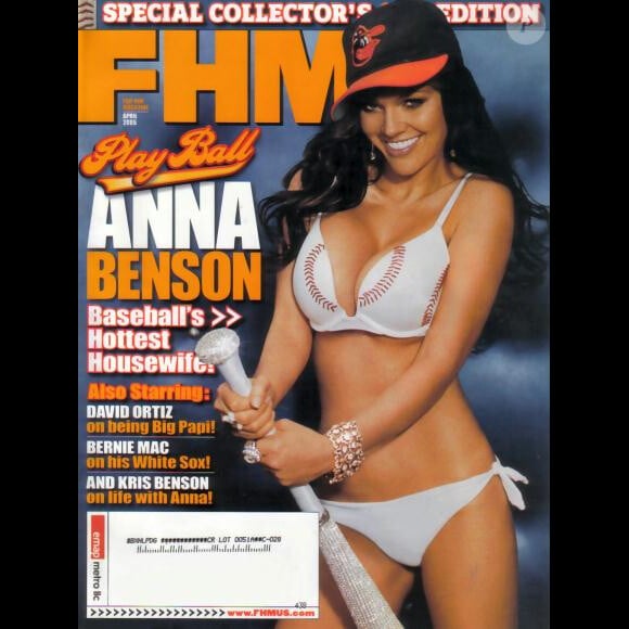 Anna Benson, en une de FHM en novembre 2004