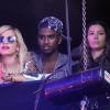 Jessica Biel, Trey Songz et Rita Ora assistent au concert de Justin Timberlake donné lors du Yahoo! Wireless Festival, à l'Olympic Park de Londres, le 12 juillet 2013.