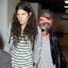 Kelly Osbourne et son amoureux Matthew Mosshart à l'aéroport de Los Angeles le 1er mai 2013