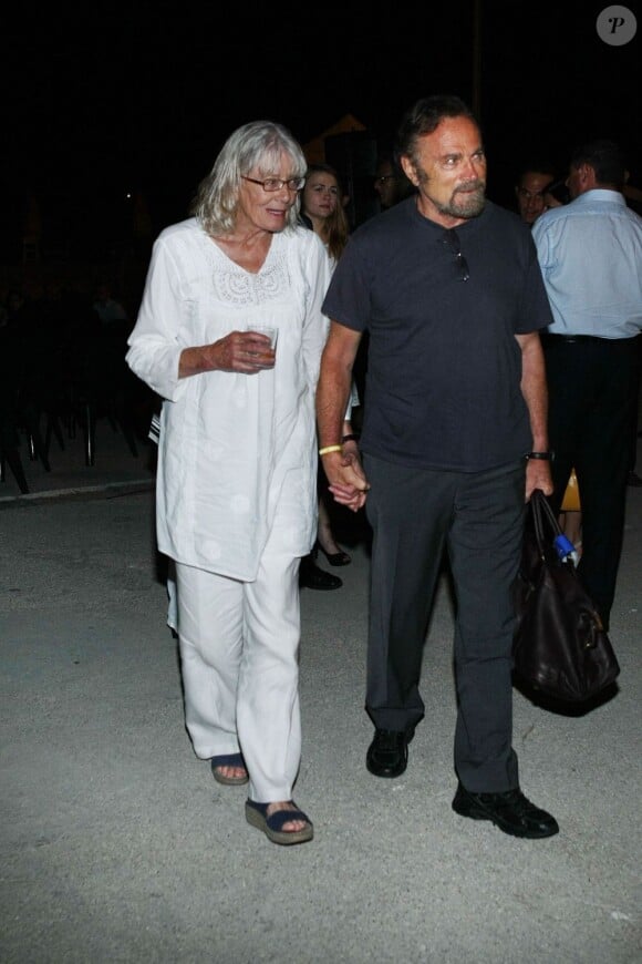 Vanessa Redgrave et son mari Franco Nero à Ischia lors du festival de cinéma et de musique de l'île, le 13 juillet 2013