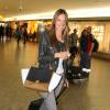 Alessandra Ambrosio arrive au Brésil, son pays natal, le 16 jiullet 2013