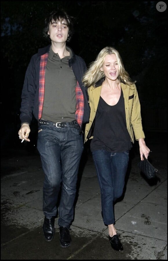 Kate Moss et Pete Doherty le 15 mai 2007 à Londres.