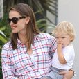 Jennifer Garner de sortie shopping avec ses enfants à Santa Monica le 19 juillet 2013.