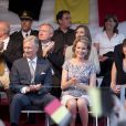 Le prince Philippe et la princesse Mathilde ont assisté au bal national à Bruxelles, le 20 juillet 2013.
