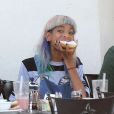 Exclusif - Jaden Smith, accompagné de sa soeur Willow, et de sa petite amie Kylie Jenner se sont retrouvés au  Urth Caffe  à West Hollywood, le 17 juillet 2013.
