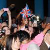 Ambiance de fête à Londres pour la naissance du prince de Cambridge, le 22 juillet 2013