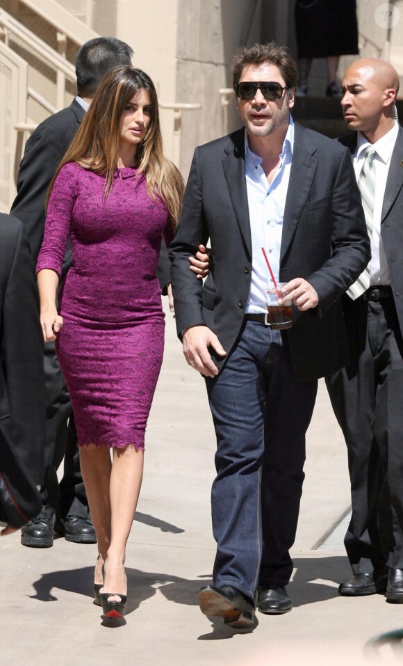 Penélope Cruz et son mari Javier Bardem à Hollywood le 1er avril 2011