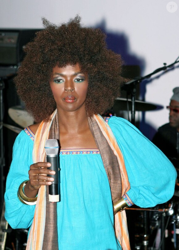 Lauryn Hill en concert à New York, le 14 mars 2006.