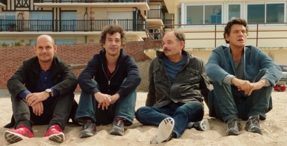 Bernard Campan, Eric Elmosnino, Jean-Pierre Darroussin et Marc Lavoine dans le film Le Coeur des Hommes 3.