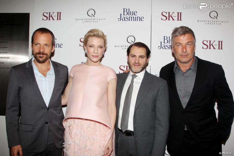 Peter Sarsgaard, Cate Blanchett, Michael Stuhlbarg, Alec Baldwin à la première de Blue Jasmine à New York, le 22 juillet 2013.