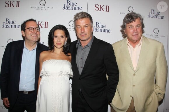 Michael Barker, Hilaria Baldwin, Alec Baldwin, Tom Bernard à la première de Blue Jasmine à New York, le 22 juillet 2013.