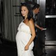 Hilaria Thomas enceinte à la première de Blue Jasmine à New York, le 22 juillet 2013.