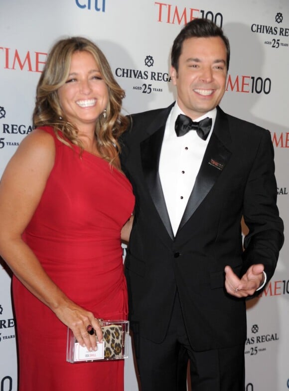L'animateur Jimmy Fallon et Nancy Juvonen lors du gala du Time à New York le 23 avril 2013
