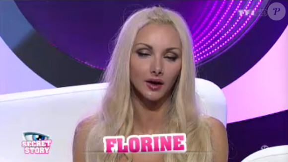 Florine dans la quotidienne de Secret Story 7 le mercredi 24 juillet 2013 sur TF1