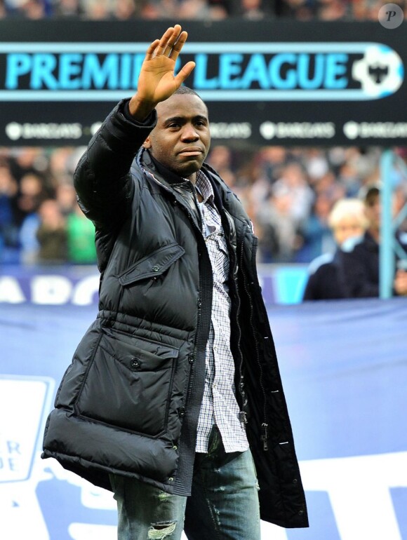 Fabrice Muamba de retour après son accident cardiaque au Reebok Stadium de Bolton le 2 mai 2012