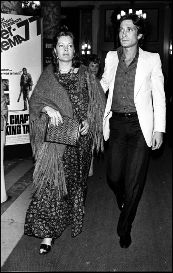 Romy Schneider et Daniel Biasini à Cannes en 1977