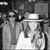 Romy Schneider et Daniel Biasini arrivant au Festival de Cannes 1978