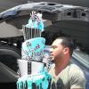 L'énorme gâteau servi à la baby shower de la chanteuse Fergie à Beverly Hills, le 28 juillet 2013.