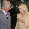 Le prince Charles en visite officielle avec son épouse la duchesse de Cornouailles à Chatham, dans le Kent, le 29 juillet 2013, pour l'inauguration d'un patronage du Prince's Trust.