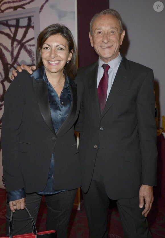 Anne Hidalgo et Bertrand Delanoé - Première du film "La Vénus à la fourrure" à l'occasion de l'ouverture du festival Paris cinéma à Paris le 27 juin 2013.