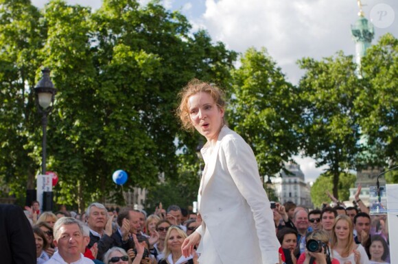 Nathalie Kosciusko-Morizet en meeting sur la place de la Bastille à Paris le 30 juin 2013.