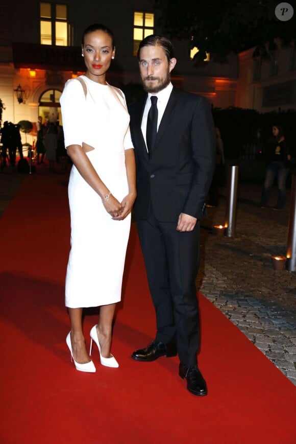 Selita Ebanks, Clemens Schick - Soirée Montblanc lors du festival de Salzbourg en Autriche le 30 juillet 2013.