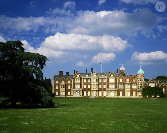 Vue d'ensemble de Sandringham House, résidence privée de la reine Elizabeth II dans le Norfolk.