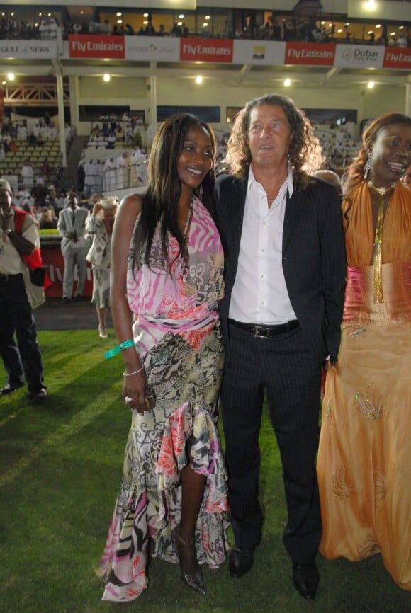 Bruno Metsu et son épouse lors de la Dubaï World Cup, course hépique se déroulant à Dubaï le 31 mars 2007