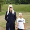 Gwen Stefani et son fils Kingston (7 ans) passent une journée en famille au Woburn Safari Park. Woburn, le 31 juillet 2013.