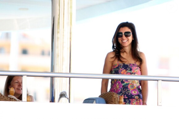 Fabiana Flosi, la très jeune épouse de Bernie Ecclestone à Trogir en Croatie le 1er août 2013