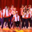 Les acteurs de Glee en concert avec le spectacle Glee Live Tour à Londres, le 25 juin 2011.