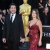 Javier Bardem et Penelope Cruz lors des Oscars 2013