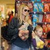 Heidi Klum fait ses courses au supermarché Whole Foods avec sa Leni. Los Angeles, lle 2 aout 2013.