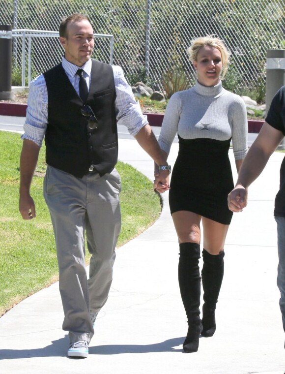 Britney Spears et son petit ami David Lucado à Thousand Oaks, le 4 août 2013.