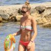 Le top model Doutzen Kroes en vacances à Ibiza, le 5 aout 2013.