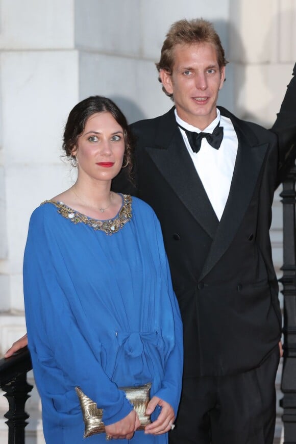 Andrea Casiraghi et Tatiana Santo Domingo au Love Ball organisé par Natalia Vodianova le 27 juillet 2013 à l'Opéra Garnier de Monaco. Le couple doit célébrer son mariage à l'été 2013 - le 31 août.