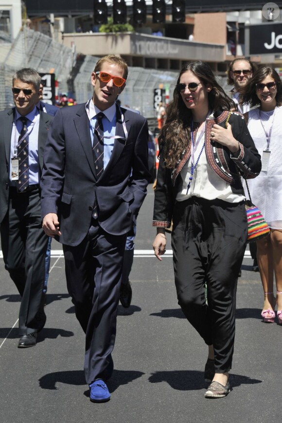 Andrea Casiraghi et Tatiana Santo Domingo au Grand Prix de Monaco le 26 mai 2013. Le couple doit célébrer son mariage à l'été 2013 - le 31 août.