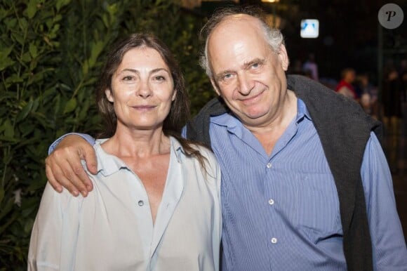 Laurent Petitgirard et son épouse Sonia Petrovna au concert de Juliette Greco le 7 août 2013 au Festival de Ramatuelle. Une représentation que l'artiste a dû écourter, victime d'un coup de chaud.