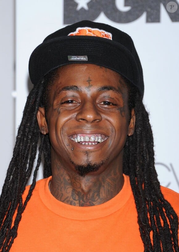 Lil Wayne et ses dents en diamant à Los Angeles en juin 2012.