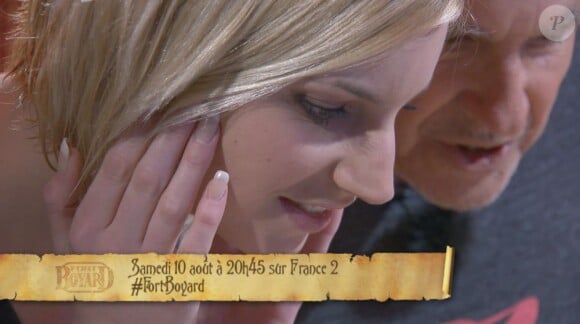 Nadège Lacroix, face à Willy Rovelli, le 10 août 2013 sur France 2.