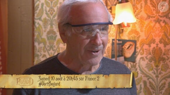 Patrice Laffont dans Fort Boyard, face à Willy Rovelli, le 10 août 2013 sur France 2.