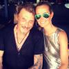Laeticia et Johnny Hallyday en vacances à Saint-Barthélemy - août 2013