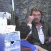Johnny Hallyday - Dernière journée de tournage du film de Claude Lelouch : 'Salaud, on t'aime' à Saint-Gervais les Bains le 31 juillet 2013