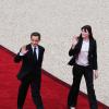 Nicolas Sarkozy et Carla Bruni quittent l'Elysee le 15 mai 2012.