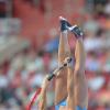 L'athlète russe Yelena Isinbayeva aux championnats du monde d'athlétisme à Luzhniki le 13 août 2013.