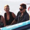 Kate Moss et son mari Jamie Hince à Formentera, le 16 août 2013.