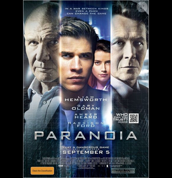 Affiche du film Paranoia.